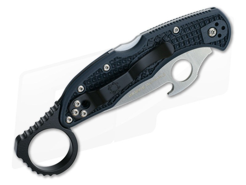 Aluminum Signet Ring Back Spacer – For Spyderco Endura C10 & Delica C11 | Black
