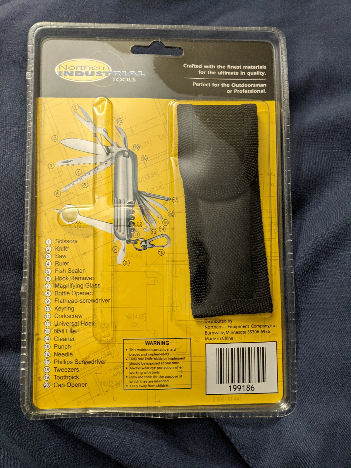 20-in-1 Multi Tool- Stainless Steel- New in the Package With Storage Pouch