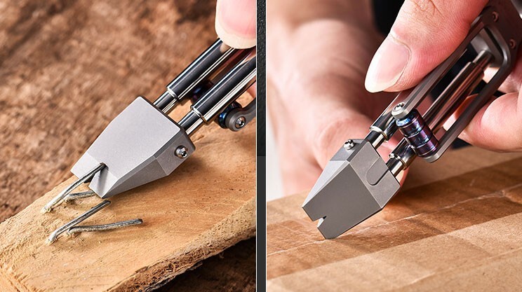 TC4 Titanium Alloy Pocket Multi-tools Crowbar Portable Outdoor EDC Pry Bar Tool