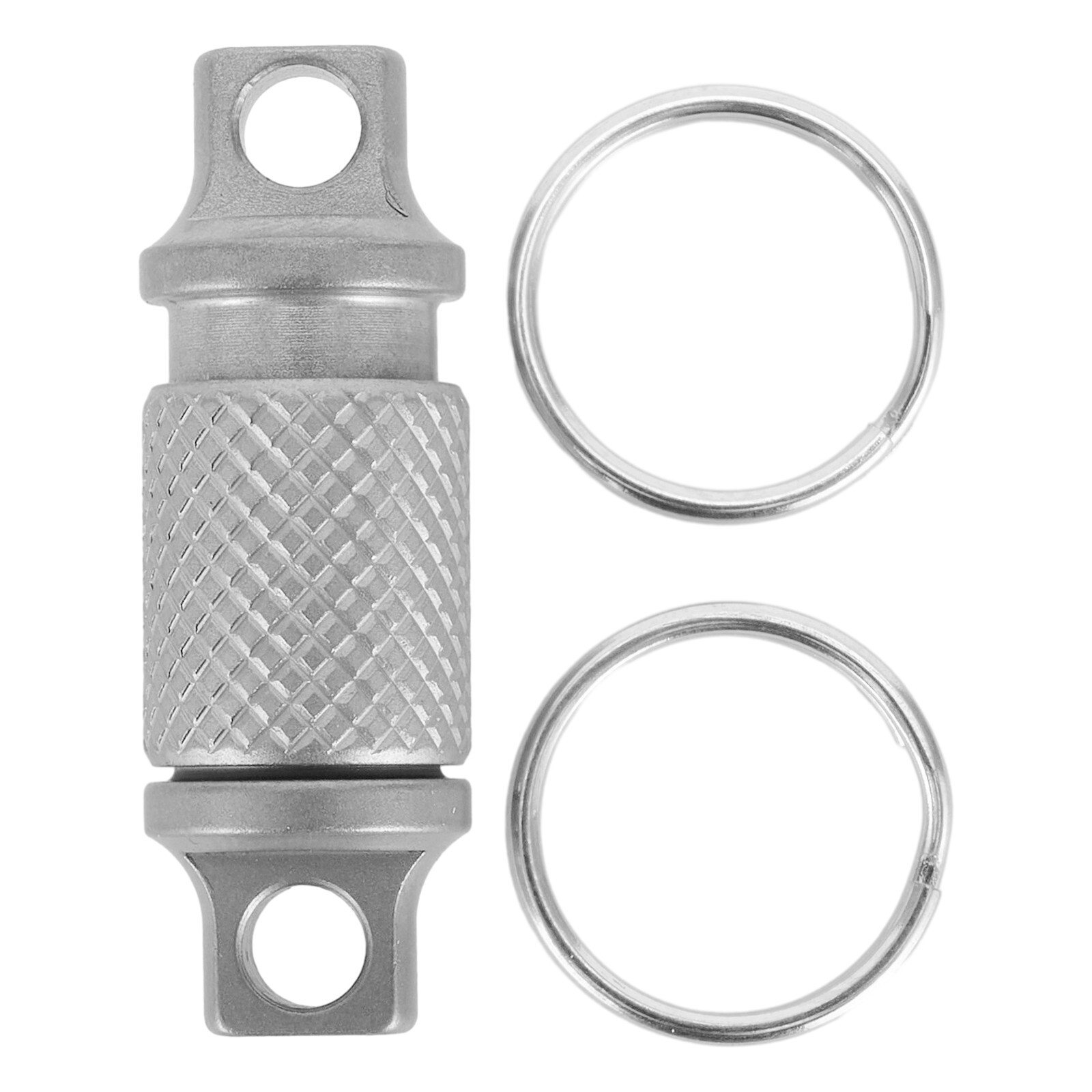 Titanium Alloy Keychain Detachable Car Key Holder 360° Swivel Quick-Release Tool