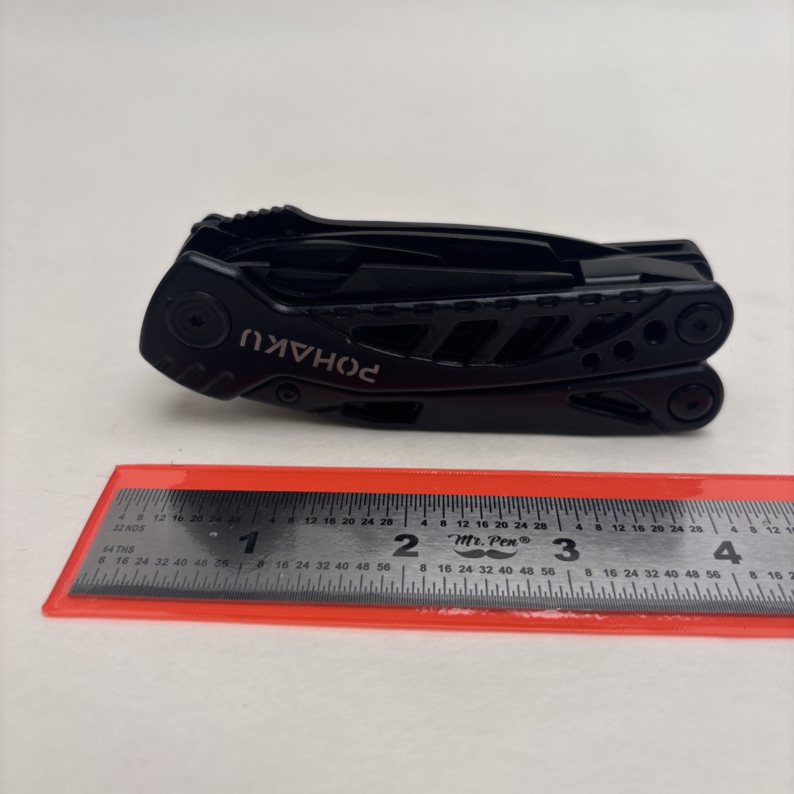 Pohaku Black Multi Tool Hunt Hike Camp Tactical Survival Camp Sheath Included