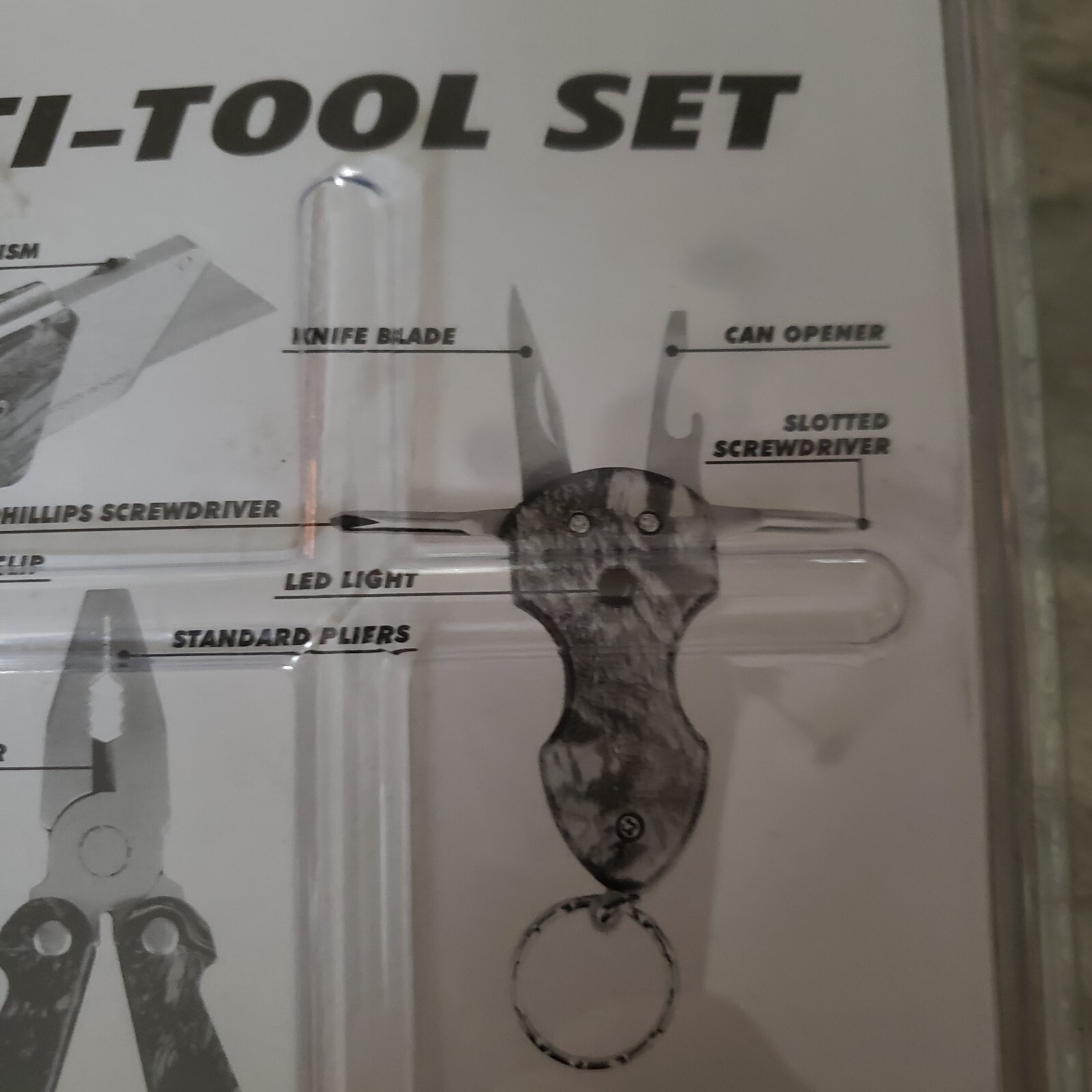 3 Piece Multi-Tool Set Stainless Steel Olympia Tools Camouflage