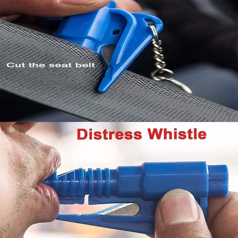 3 In 1 Multifunctional Car Emergency Escape Tool Window Breaker Safety Hammer Po