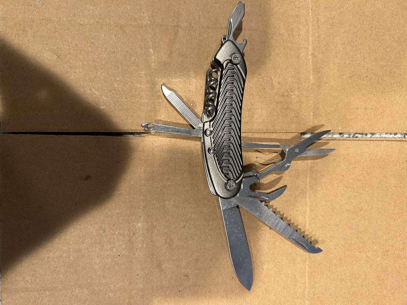 Pacific Trail Multi Tool Scissors Saw Bottle Opener Can Opener Corkscrew Awl