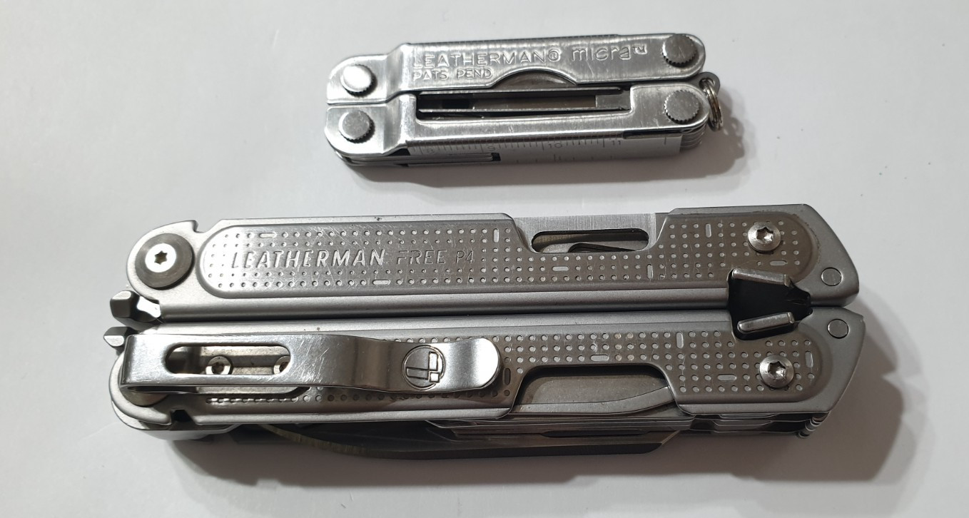🔥🔥🔥 Leatherman Rare Retired Free P4 One Hand Opening + Micra Multi Tool