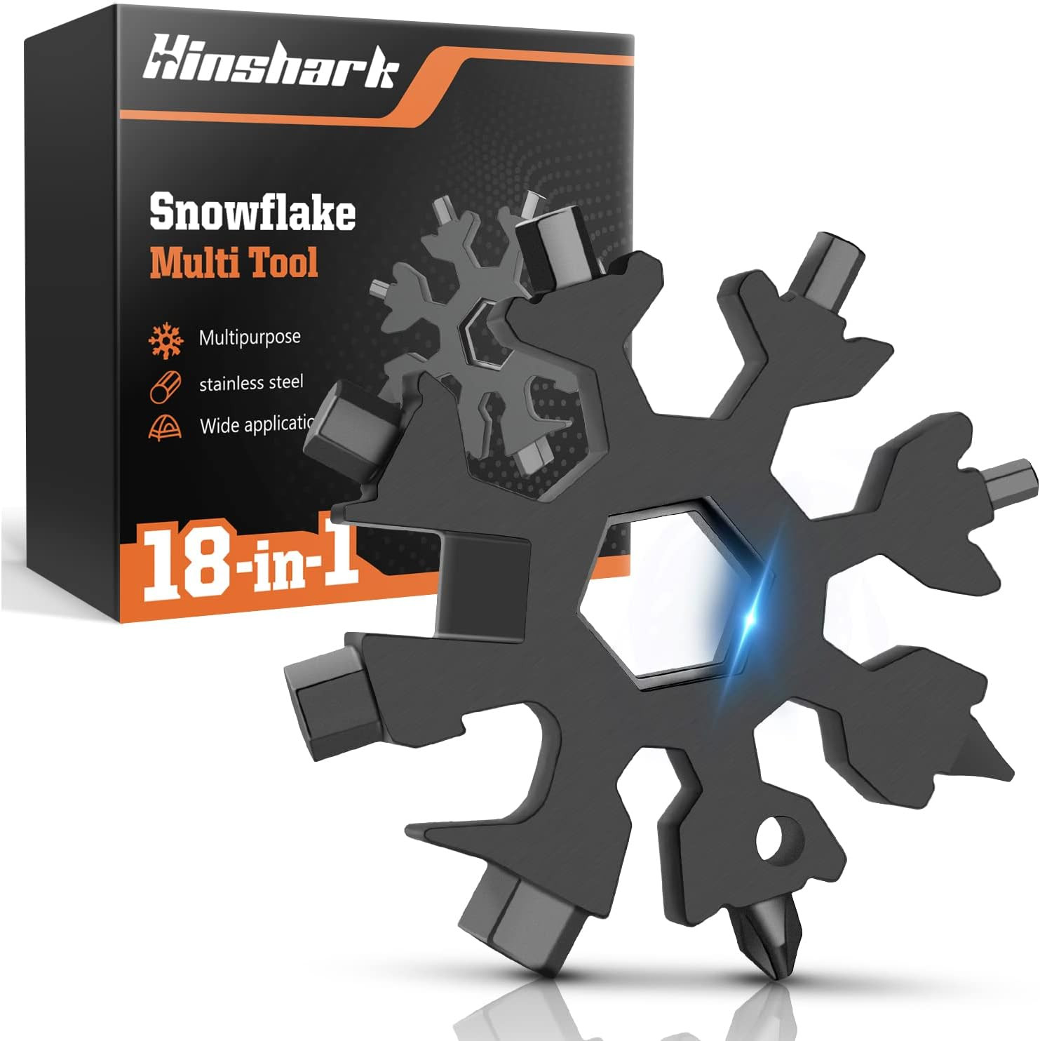 Gifts for Men, 18-In-1 Snowflake Multitool, Anniversary Birthday Gifts for Men H