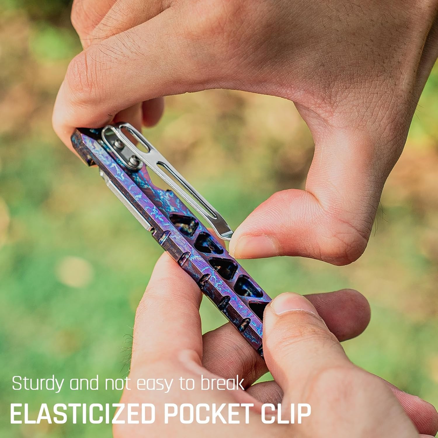 Titanium EDC Pry Bar, Keychain Pry Bar Multitool with Bottle Opener, Pocket Smal