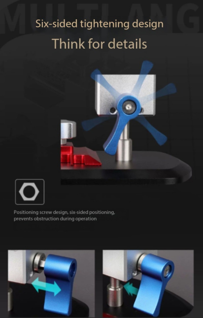 360° Universal Tool Holder: Multi-Purpose High-Precision Bench Vise Fixture