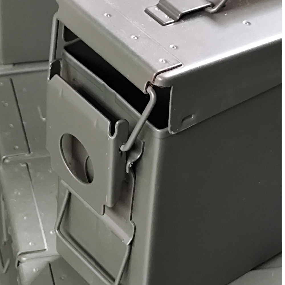 US Ammo Box, Cal. 30mm US AMMO BOX STEEL Metal Crate Metal Box Metal