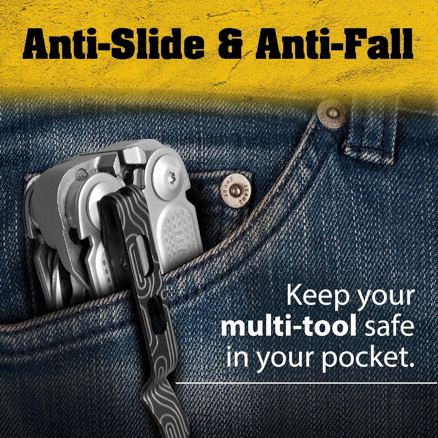 Donk! Titanium Pocket Clip. Made for Leatherman Free (P2, P4, T2 & T4) Curl & Bo