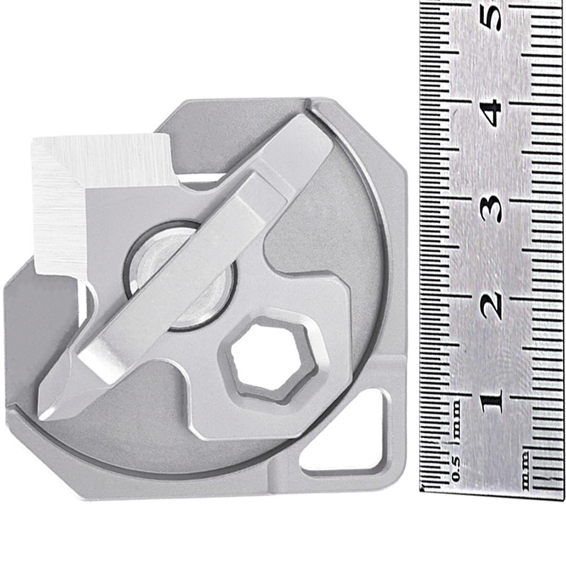 4 IN 1 Titanium Multi Tools Screwdriver Cutter Portable Camping EDC Keychain