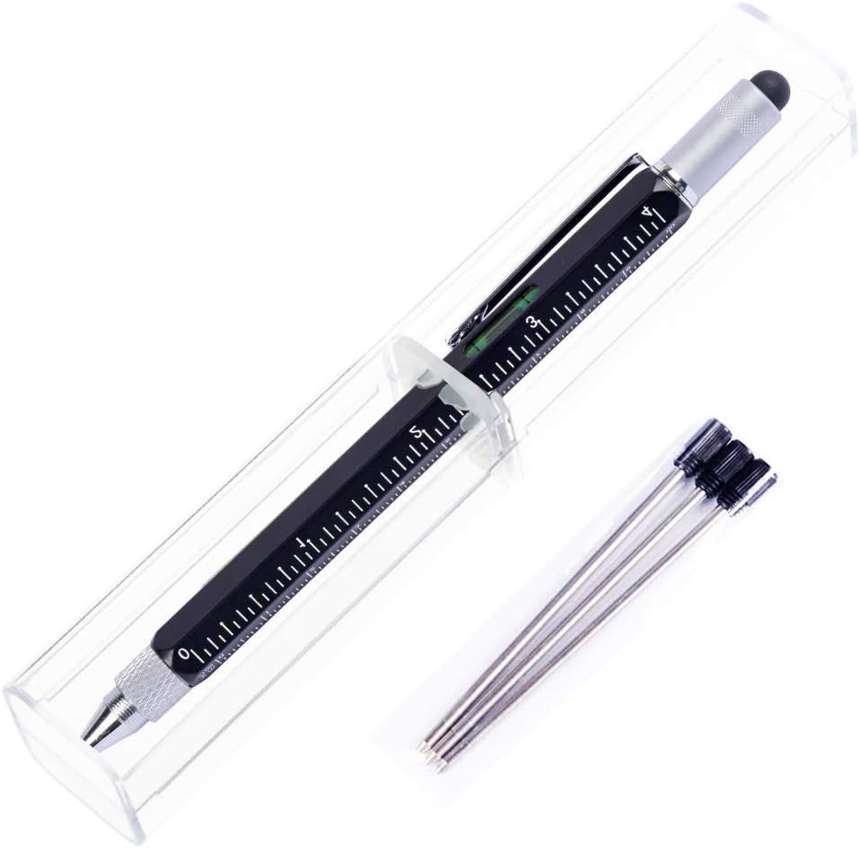 Stylish 6-in-1 Multitool Pen: Unique Gift for Men, Includes Screwdrivers & More!