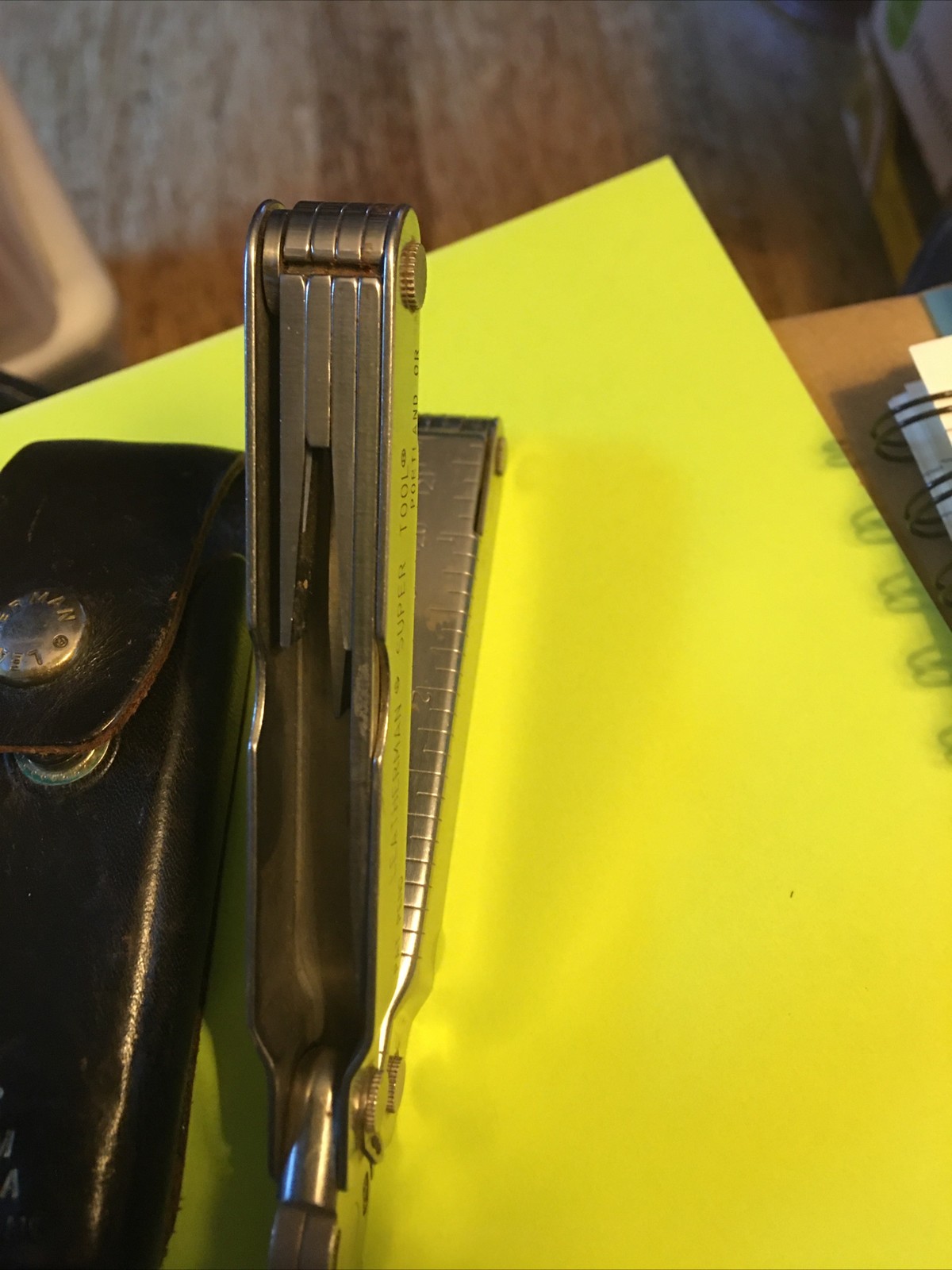 Leatherman Super Tool Made USA Portland Or. 8 Blades, Pliers, And Measure Sturdy