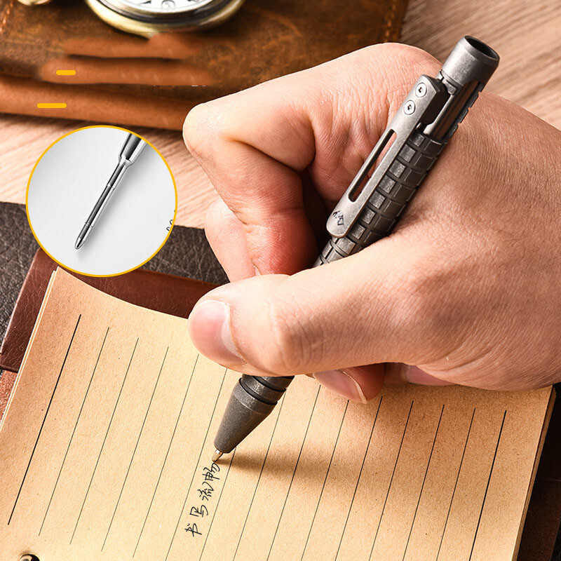Titanium Alloy Signature Pen Outdoor Portable Lightweight PEI Outdoor EDC Pen