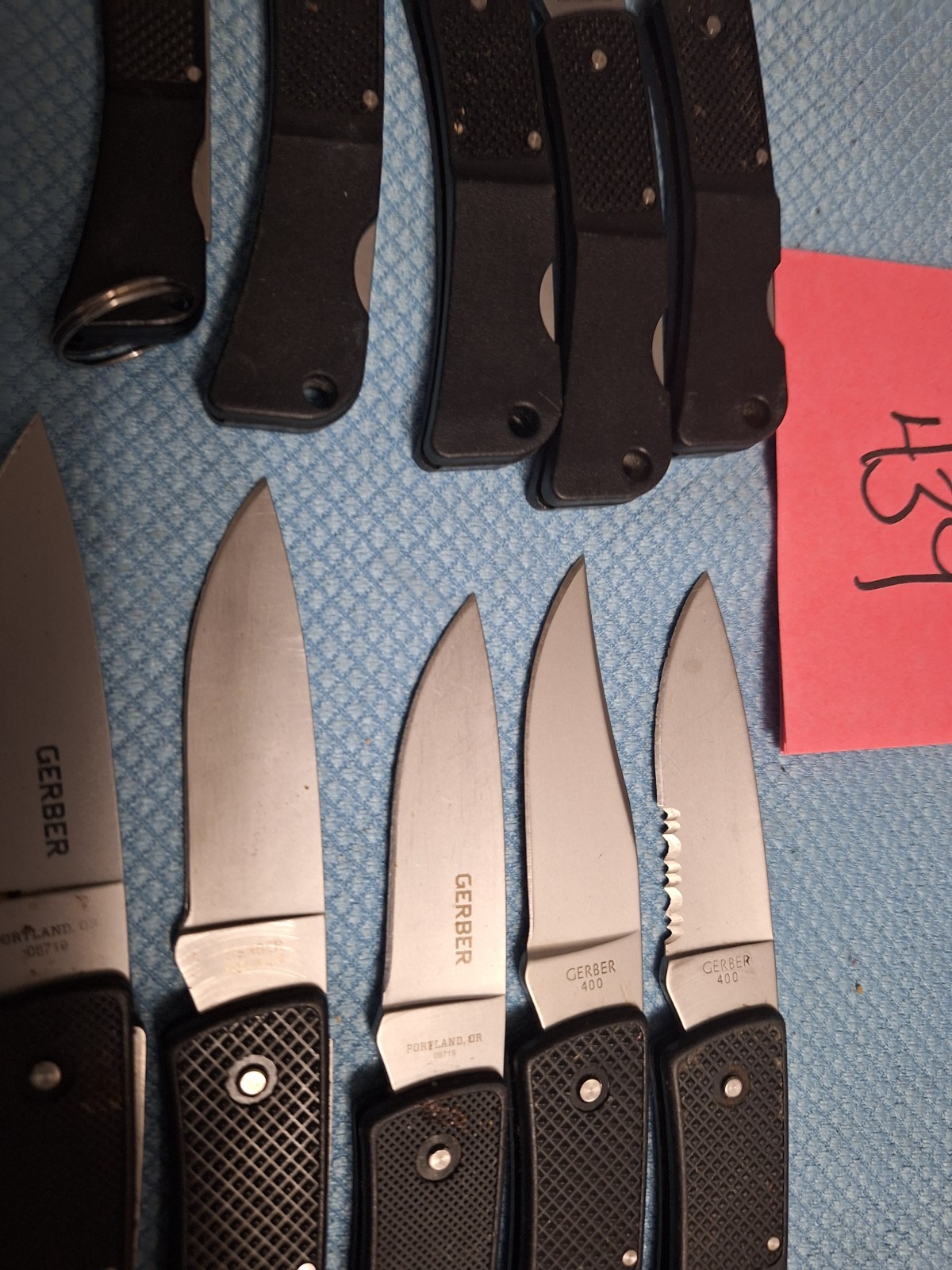 10 Gerber 400/300/200 lock back knives U.S.A. Loc 439
