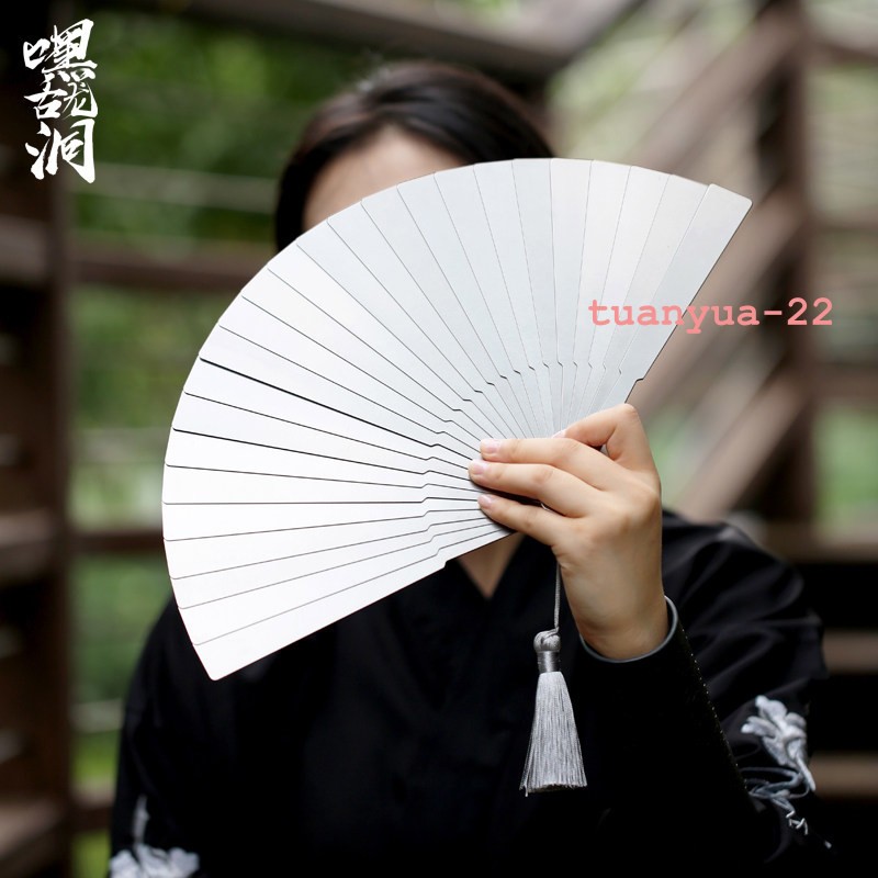 Portable Stainless Steel Metal Folding Fan Martial Art Kung Fu Tai Chi Fan Toy