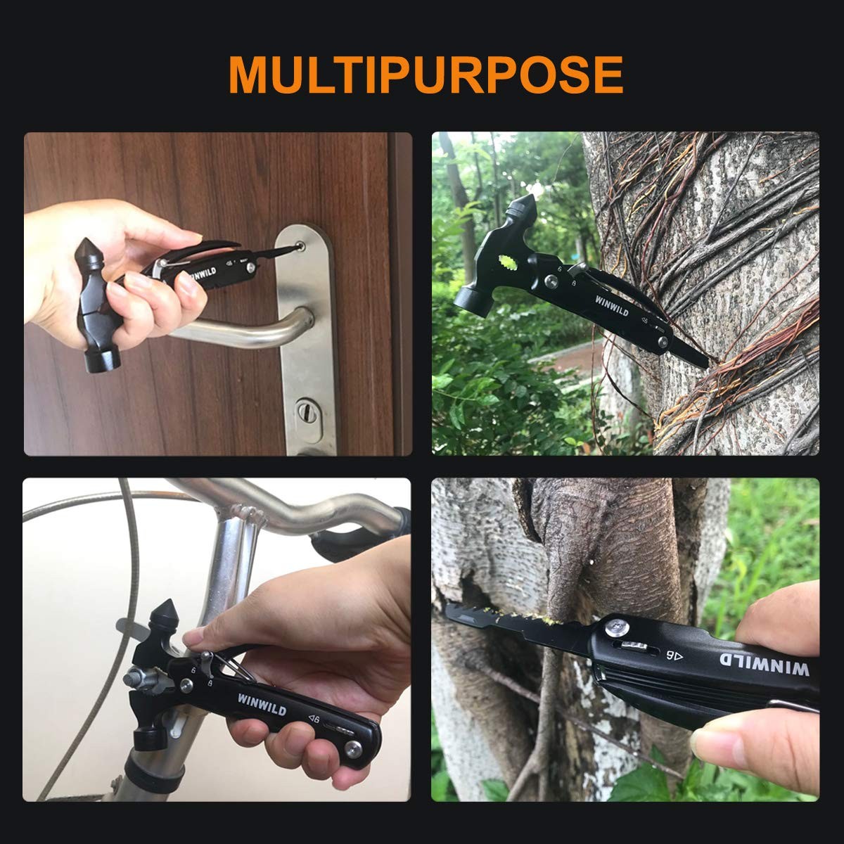 MultiTool Mini Emergency Hammer, Unique Christmas Gifts for Dad Men Women,…
