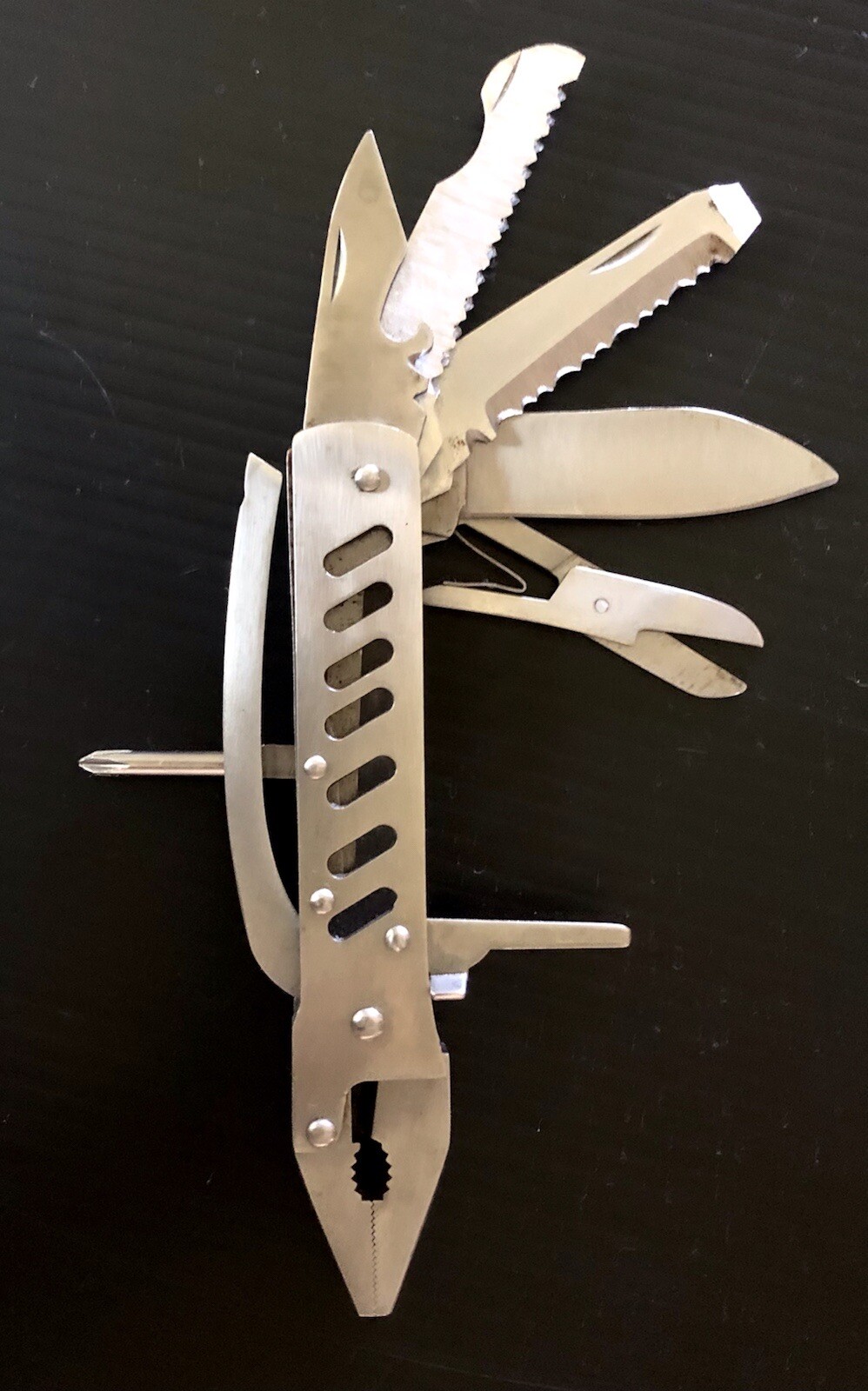 9 In 1 Stainless Steel Pocket Multi Tool Solid Built