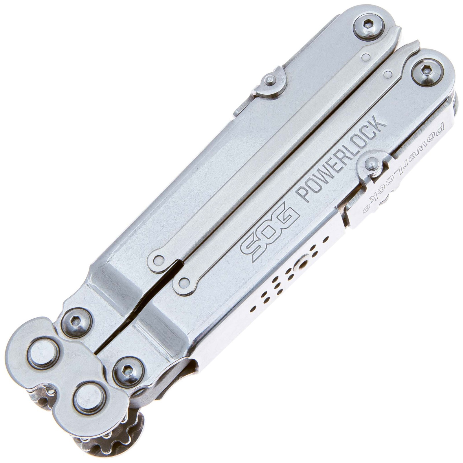 SOG S60-1s Powerlock Satin, Leather Case