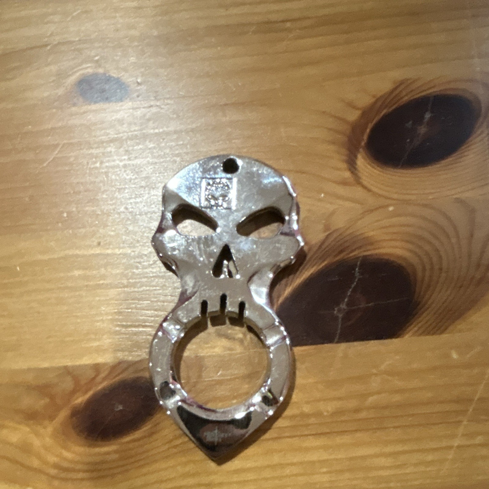 Skull Metal Eddie Bauer 3-in-1 Multi-Tool Knife Bottle Opener Silver Nylon Pouch
