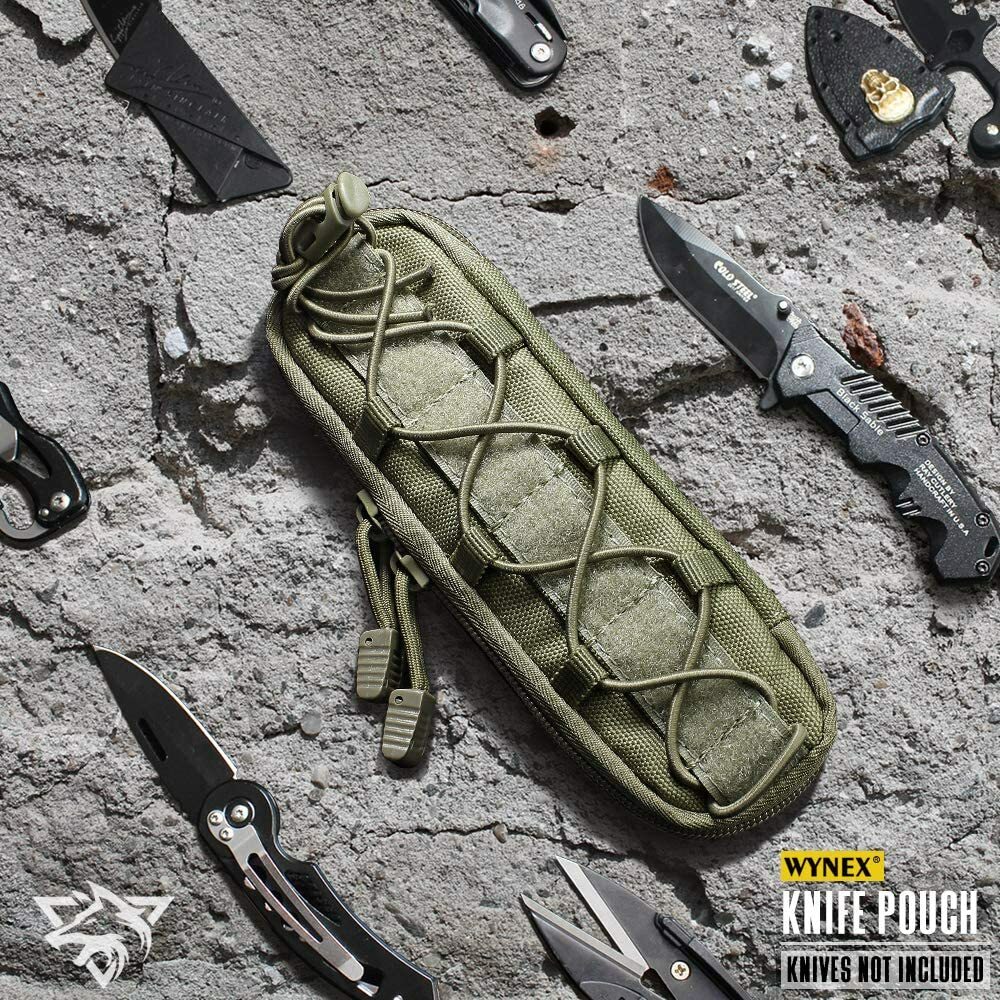 Military Molle Pouch Tactical Knife Pouches Waist Bag EDC Tool Flashlight Holder