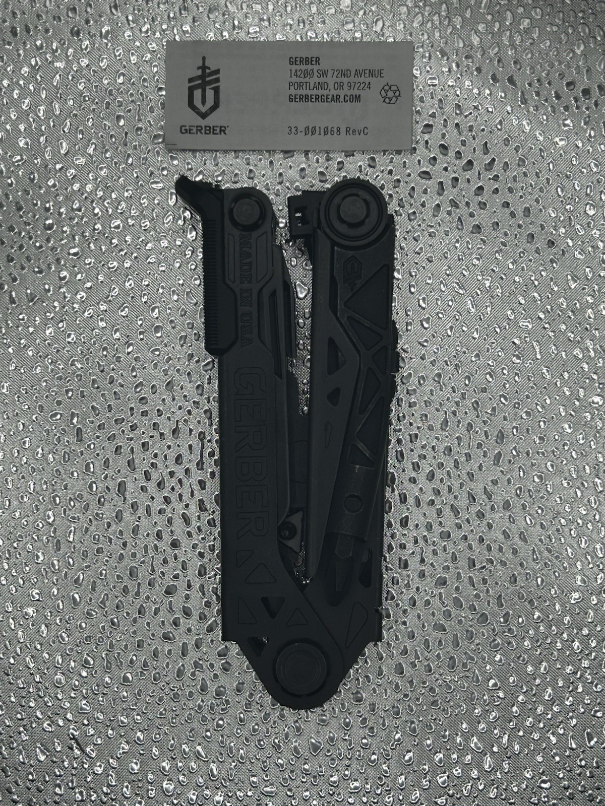 Gerber Black Multi-Tool w/ Bits + Nylon Sheath – Camping Survival EDC