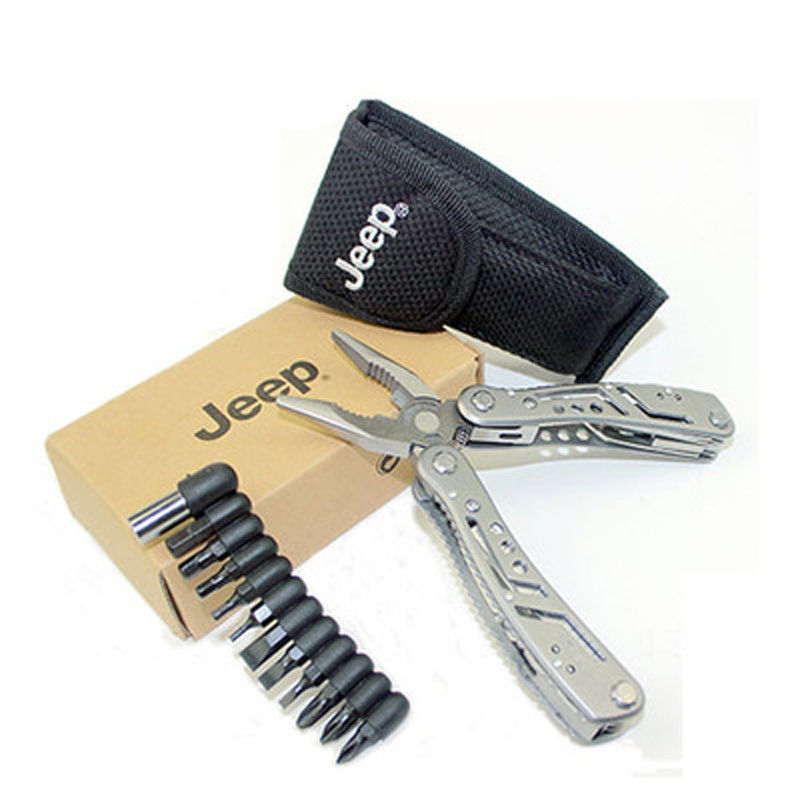 JEEP Multi-function Outdoor Set Pliers Knife Stainless Steel Camping Screwdriver