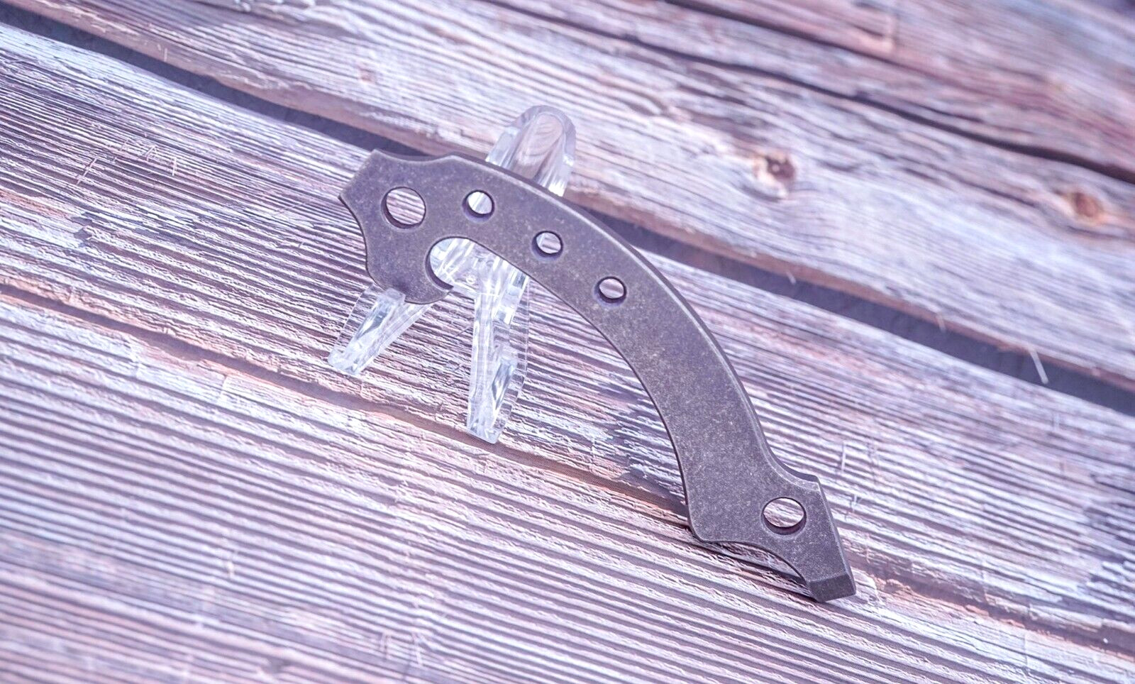 Tuffknives Laffer Curve Keychain-Bottle Opener-Pry Bar, Bronze Anodized Titanium