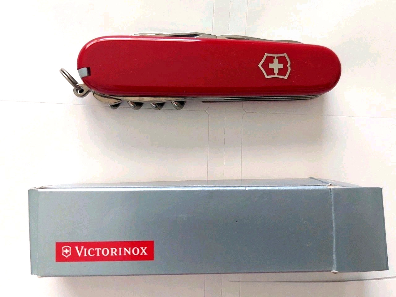 Swiss Army Knife, Red Climber, Victorinox 1.3703, 91mm, 14 Functions New In Box