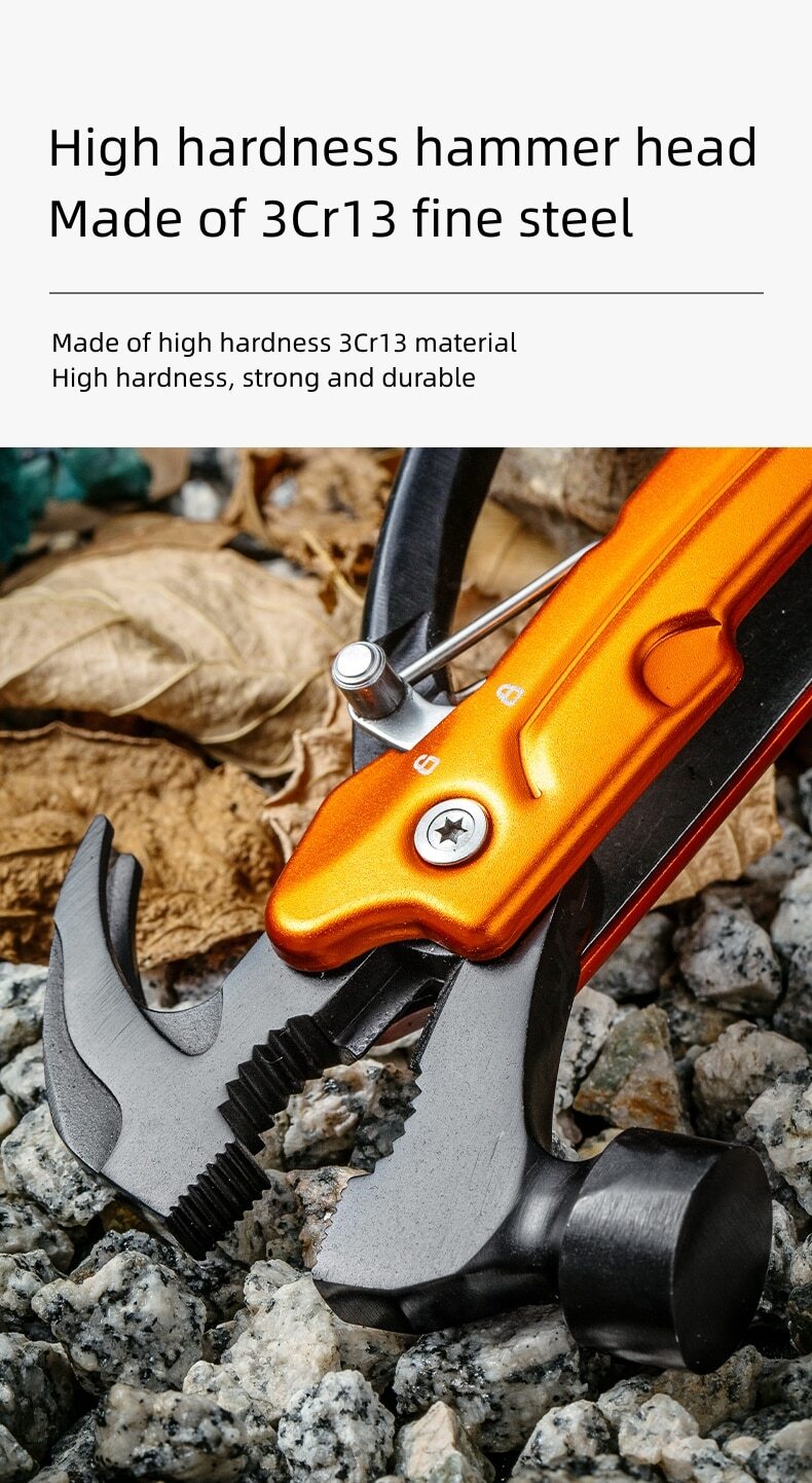 Multifunctional Jaw Claw Hammer Tool Car Life-saving Emergency Knife Plier