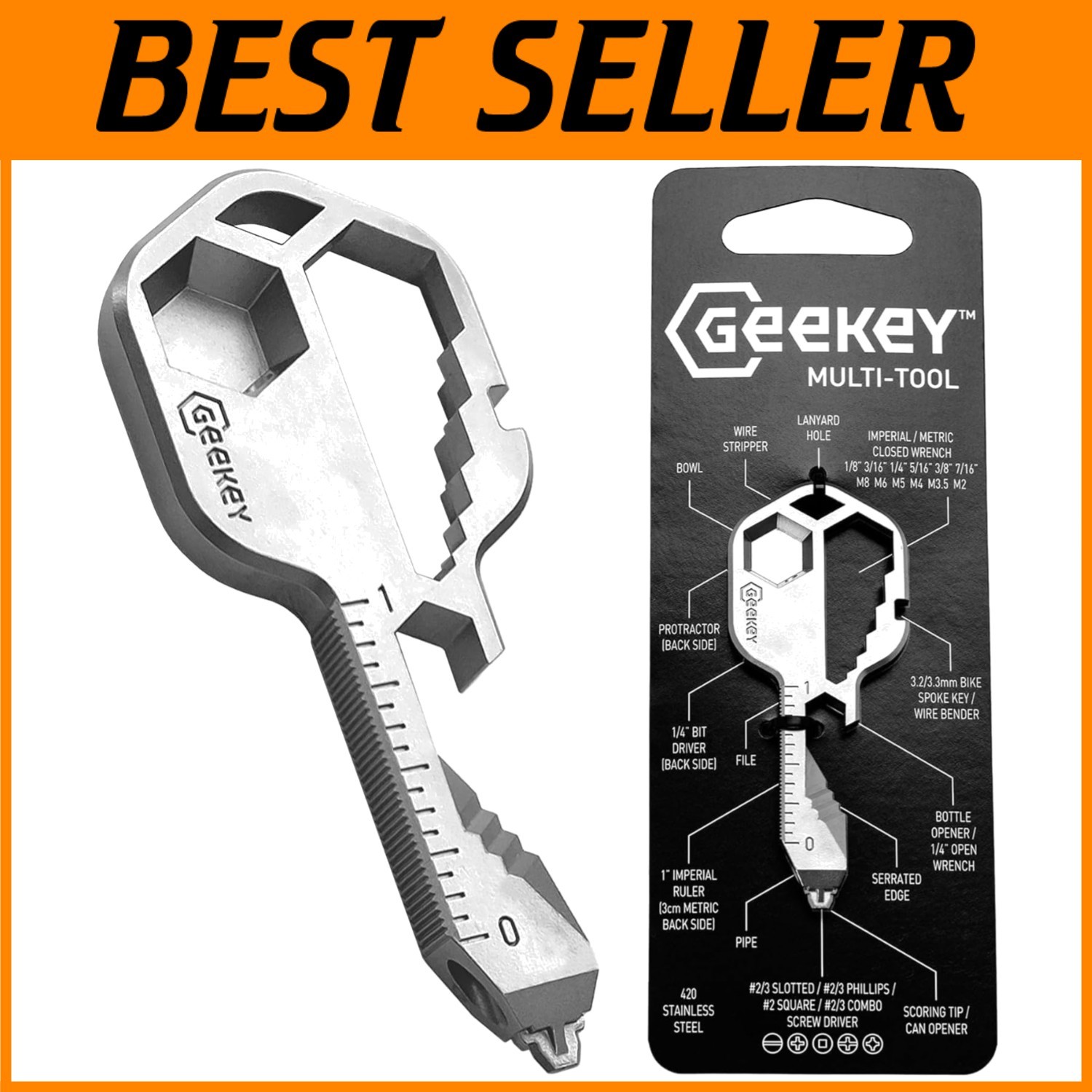 TSA-Approved EDC Tool – Bottle Opener Keychain