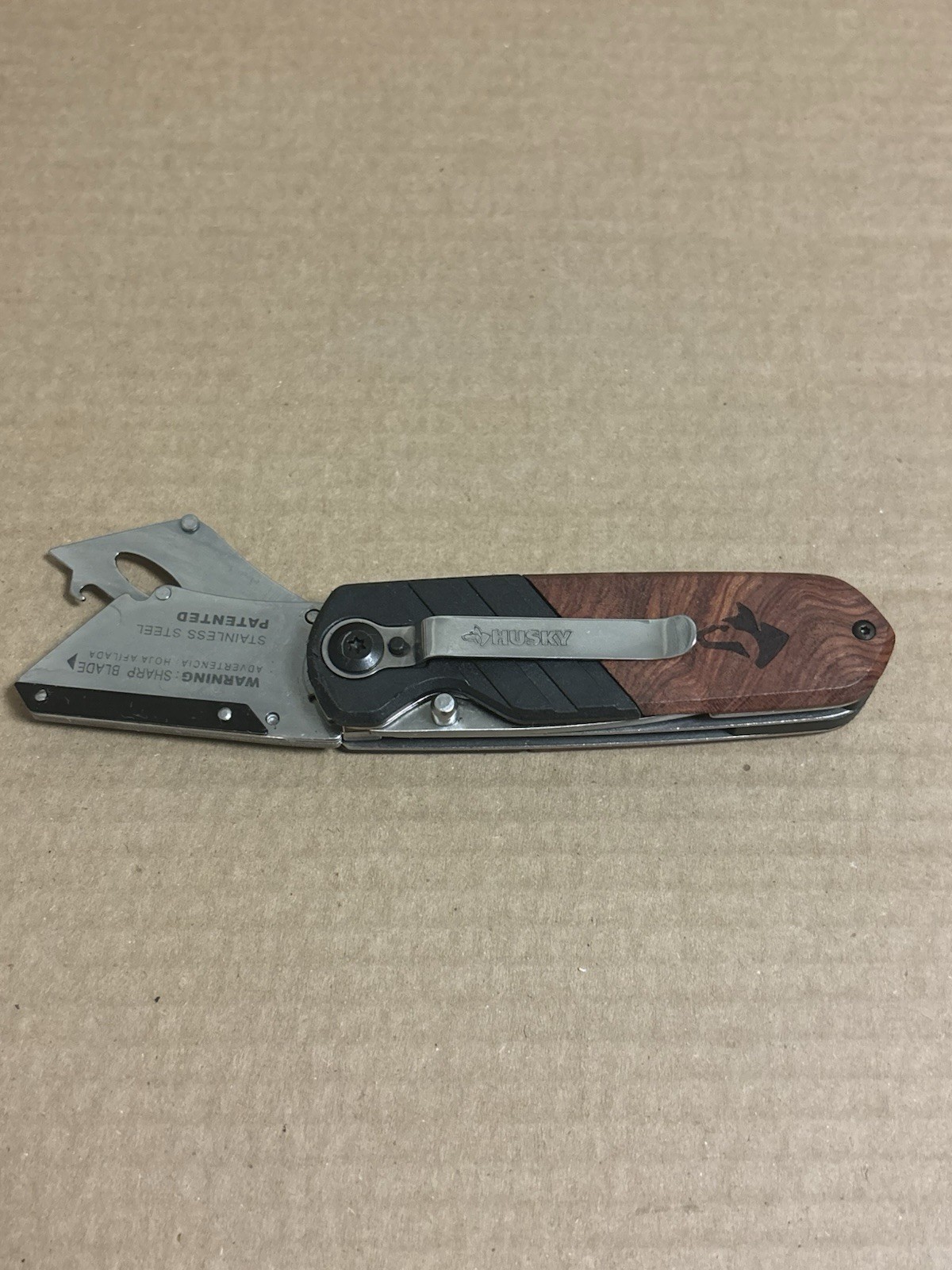 Husky Two Blade Folding Knife NEW UTILITY BLADE