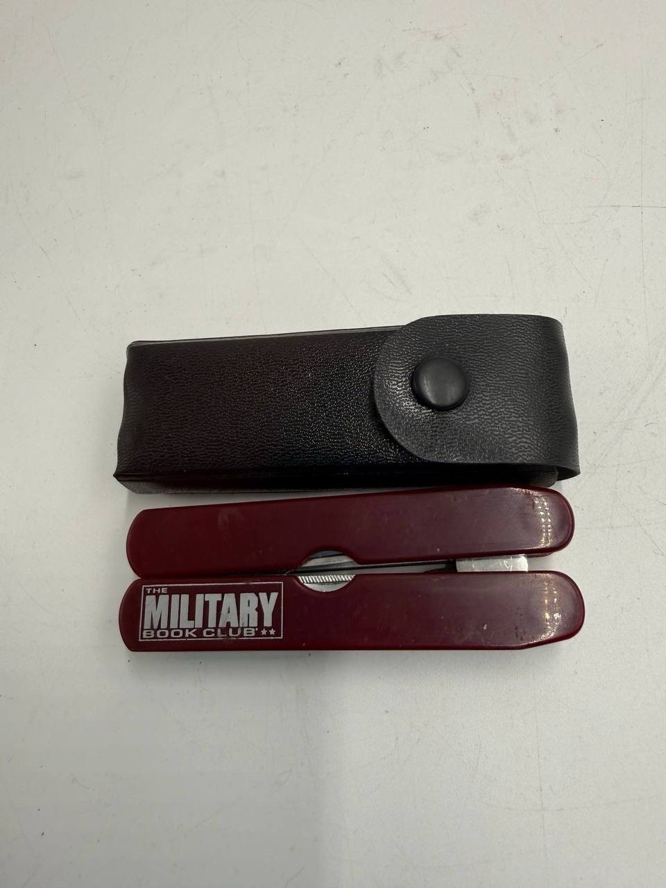 Vintage Multi-Tool The Military Book Club Advertising 9-in-1 Tool With Case