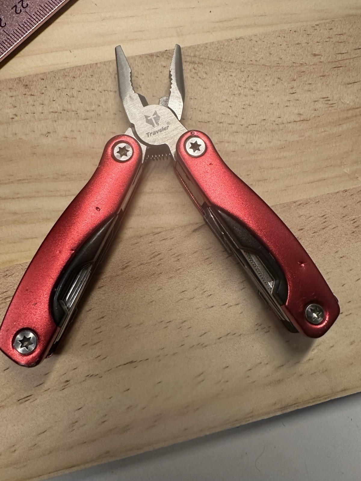 Traveler Stainless Steel 9 In 1 Multitool Plier Survival Camping 3” Closed Tool