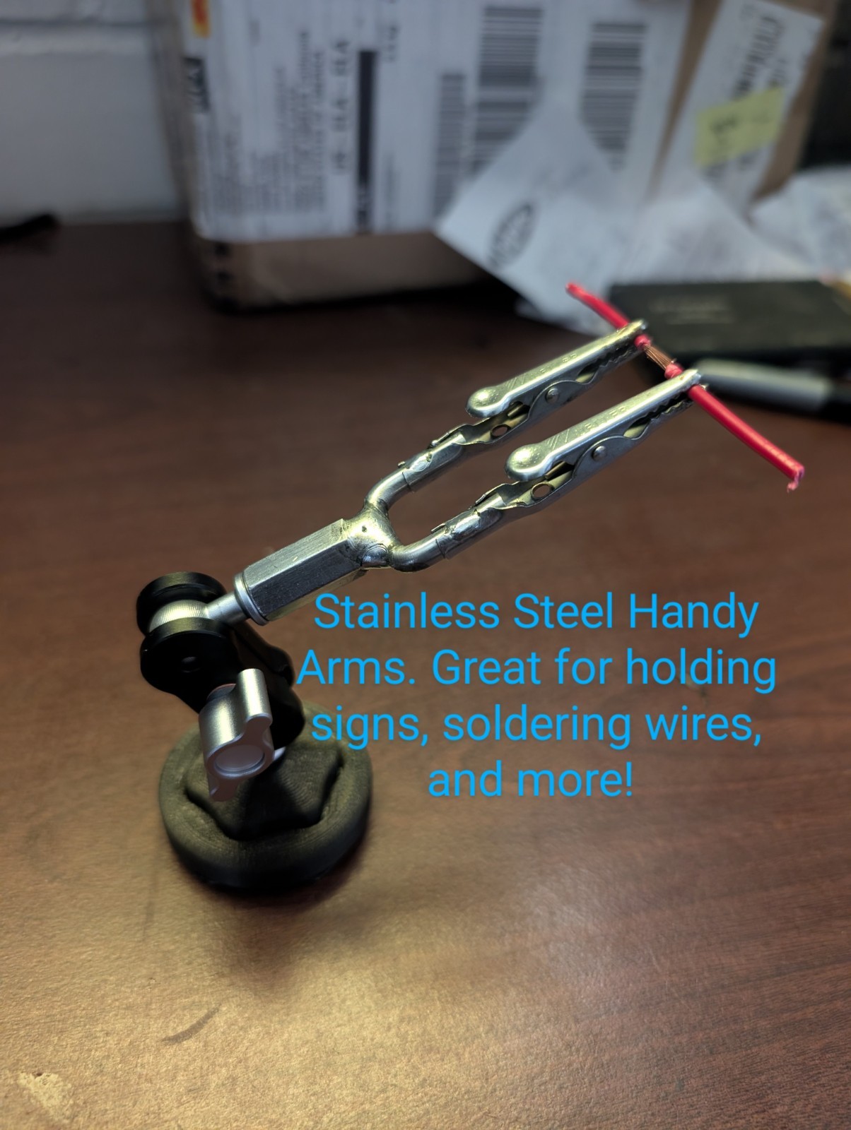 Multi-Purpose 3RD HAND with Magnets And Locking Swivel With Various Attachments