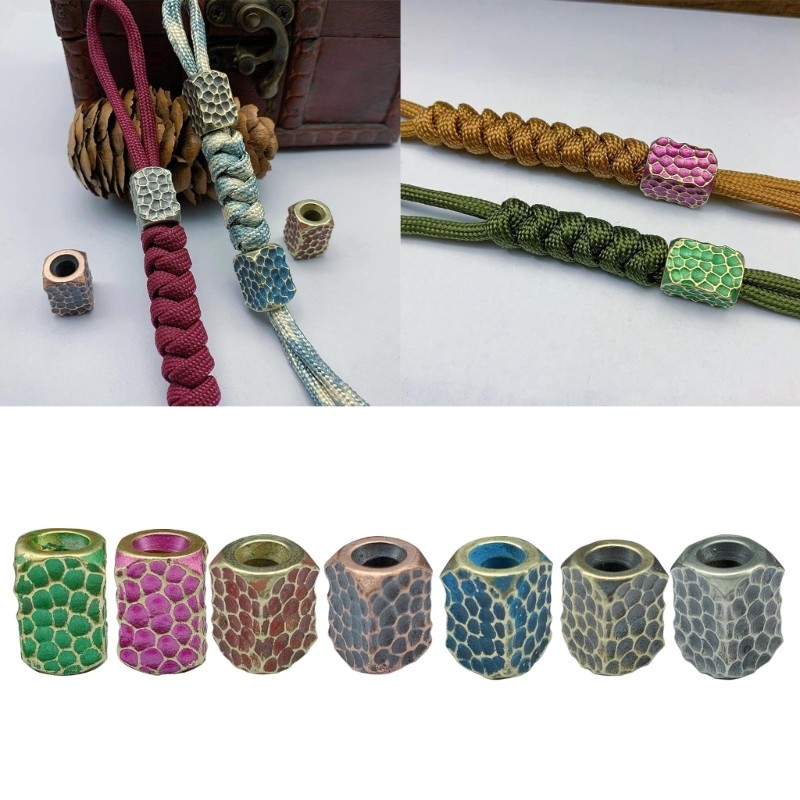 Paracord Lanyard Beads Pendant Flashlight Bracelet Parachute Cord Beads