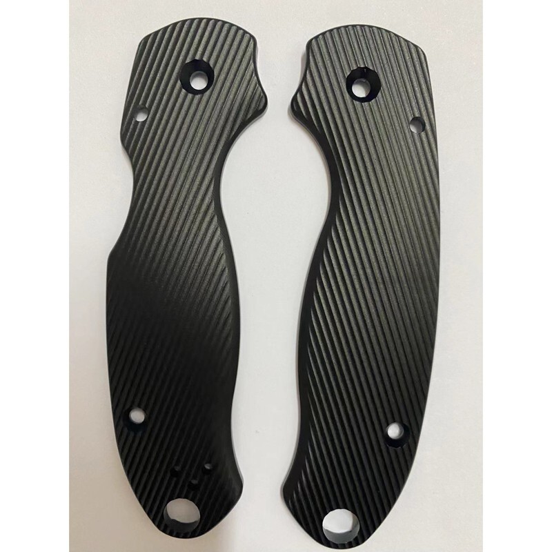 1 Pair Aluminum Alloy Grip Handle Scales for Spyderco C223 Para3 Knives New