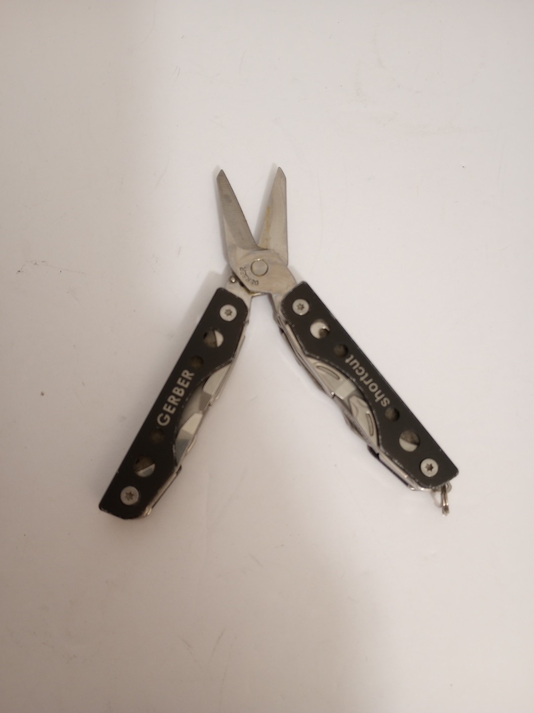Gerber Shortcut Black Keychain Multi-Tool Scissors Knife EDC Excellent