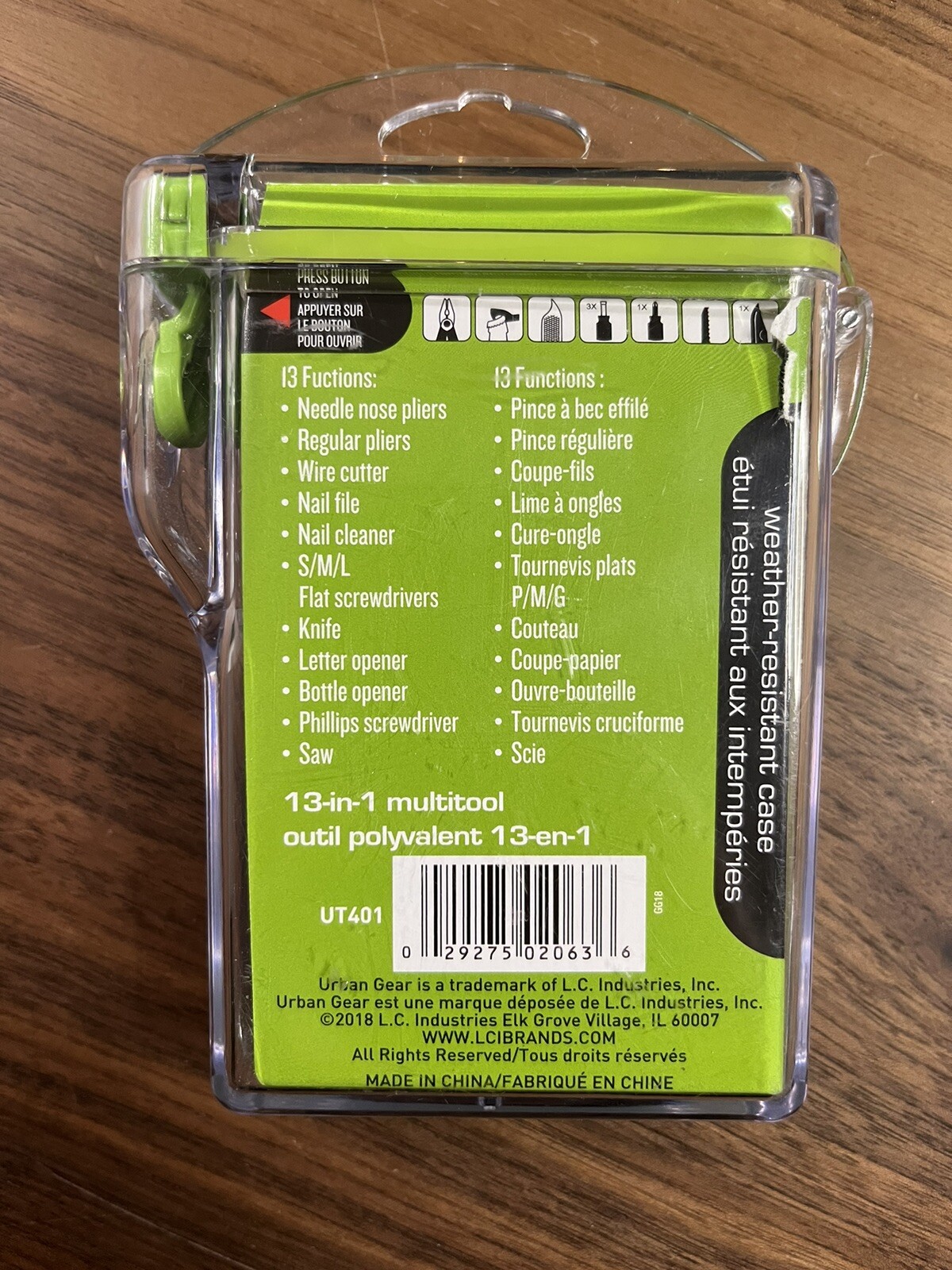 Urban Gear 13 in 1 Multitool W/ Weather Resistant Case