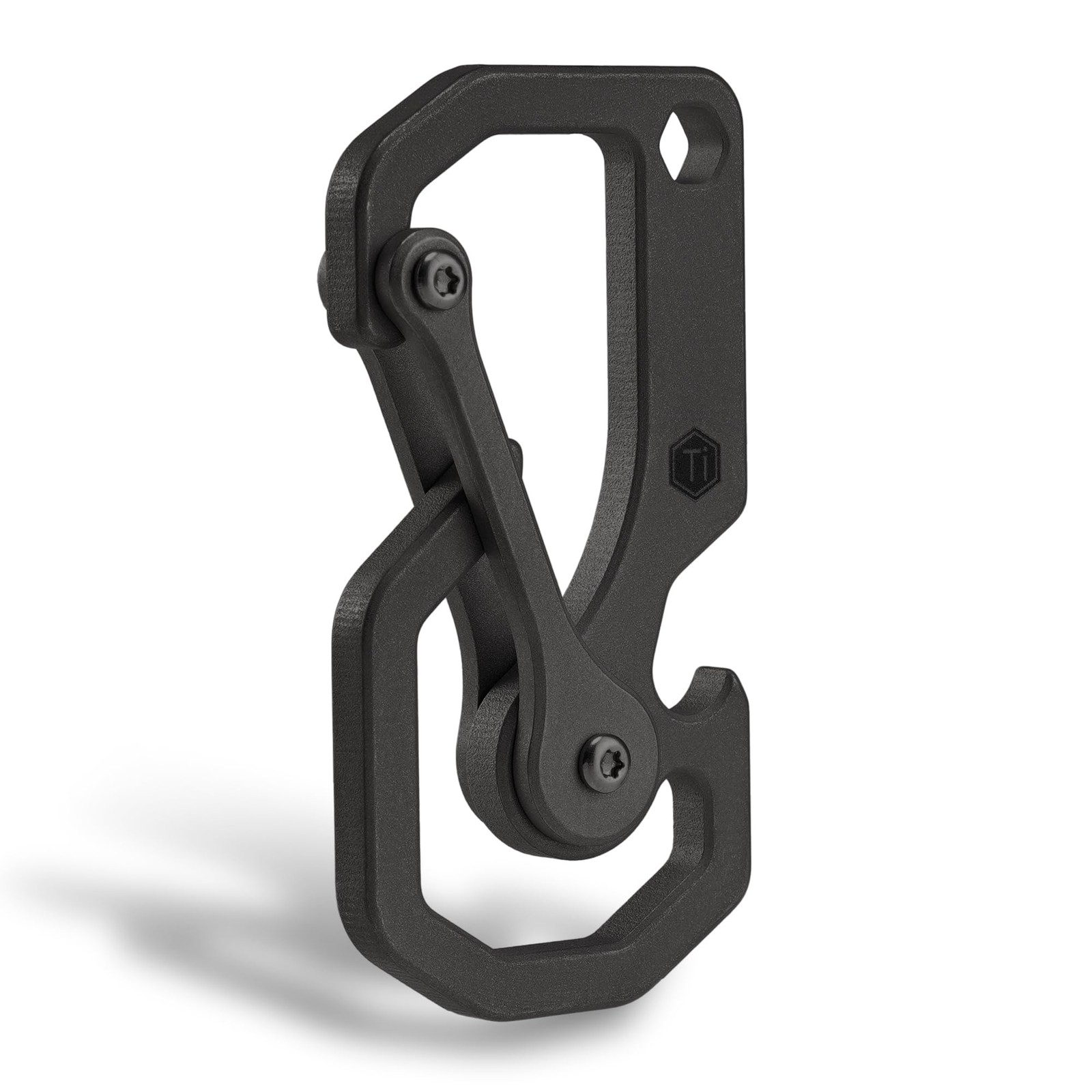 Titanium Carabiner Keychain Tool, 3 Functions in 1 Multitool for Everyday Car…