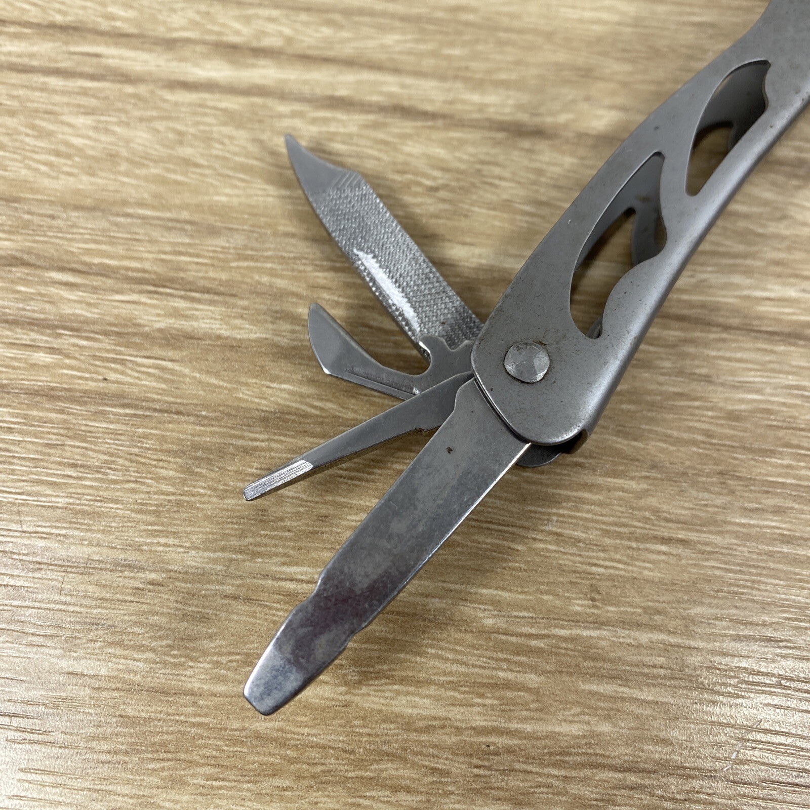 Vintage SHEFFIELD 8-Function Stainless Steel Folding Multi-Tool