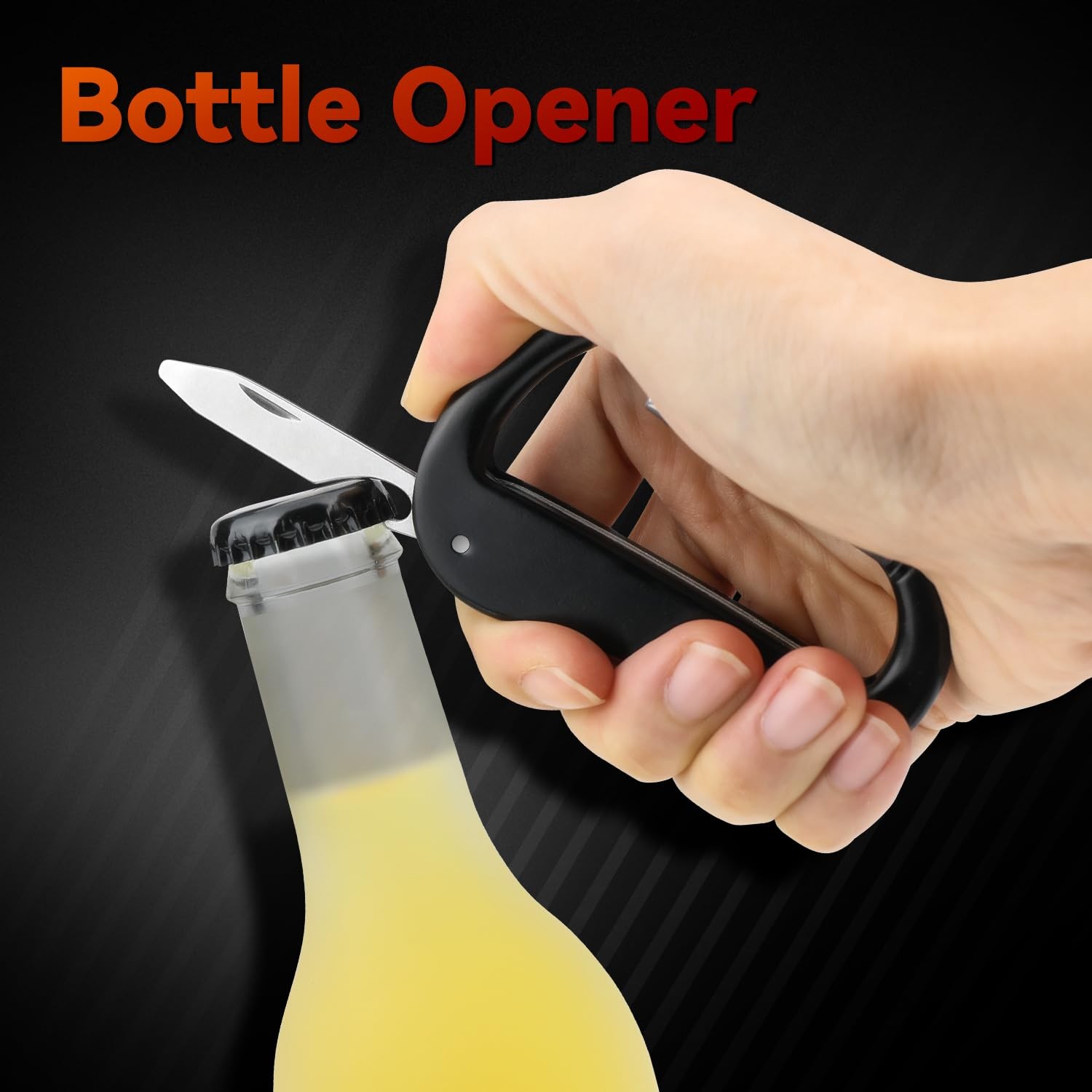 Multitool Carabiner with Pocket Knife, Stocking Stuffers Gifts for Men,Bottle…