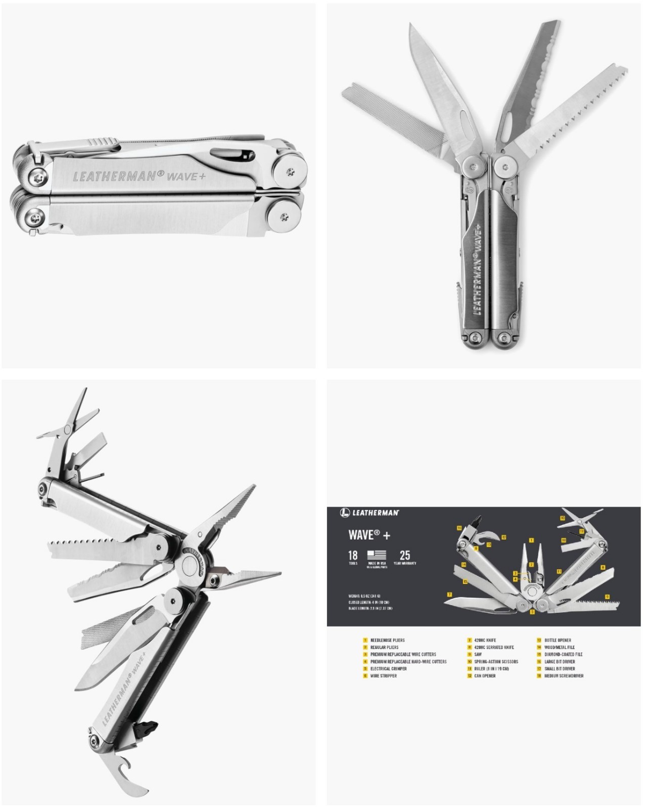 Leatherman Wave Plus Multi-Tool 18-in-1 – New in Box