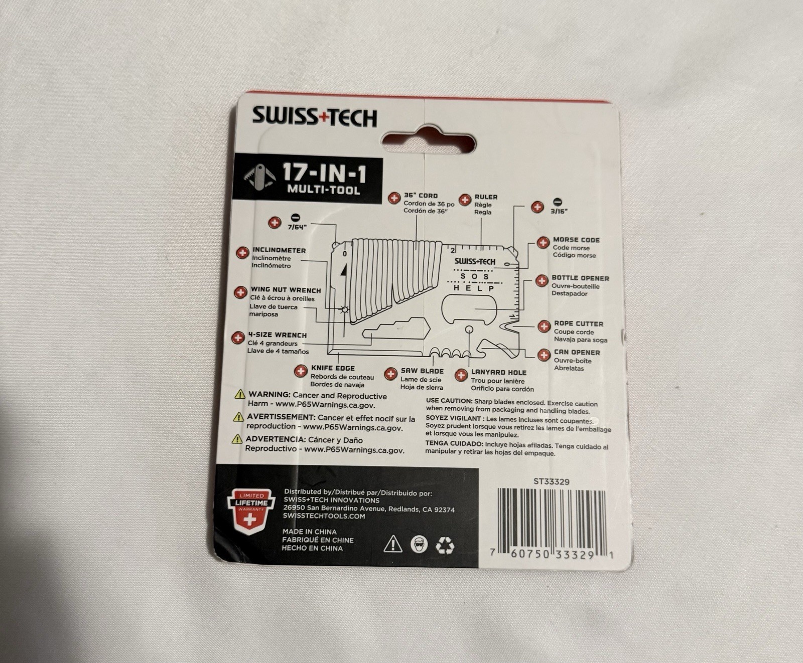 Swiss+Tech 17-in-1 Credit Card Survival Tool Fits Into A Wallet Brand New