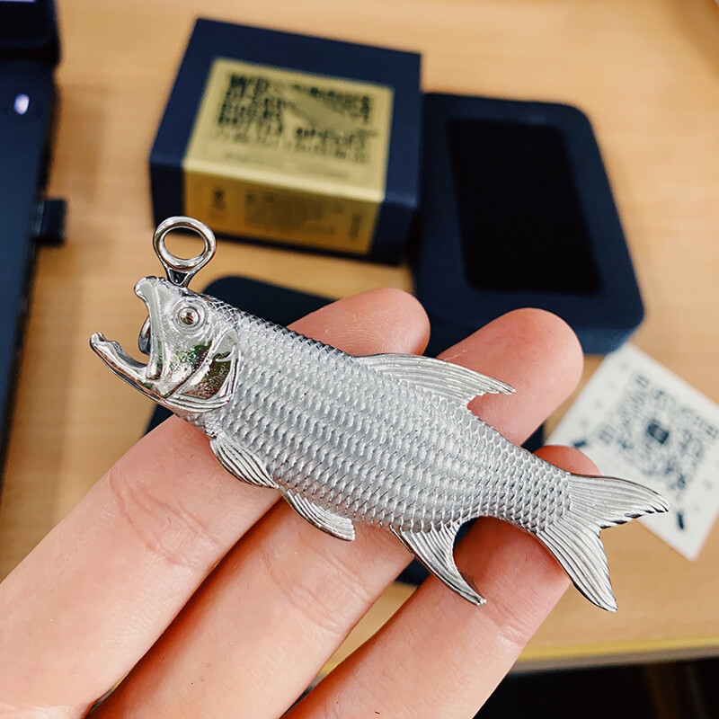 EDC Stainless Steel Creative Fish Hook Fishing Car Keychain Decoration Opener
