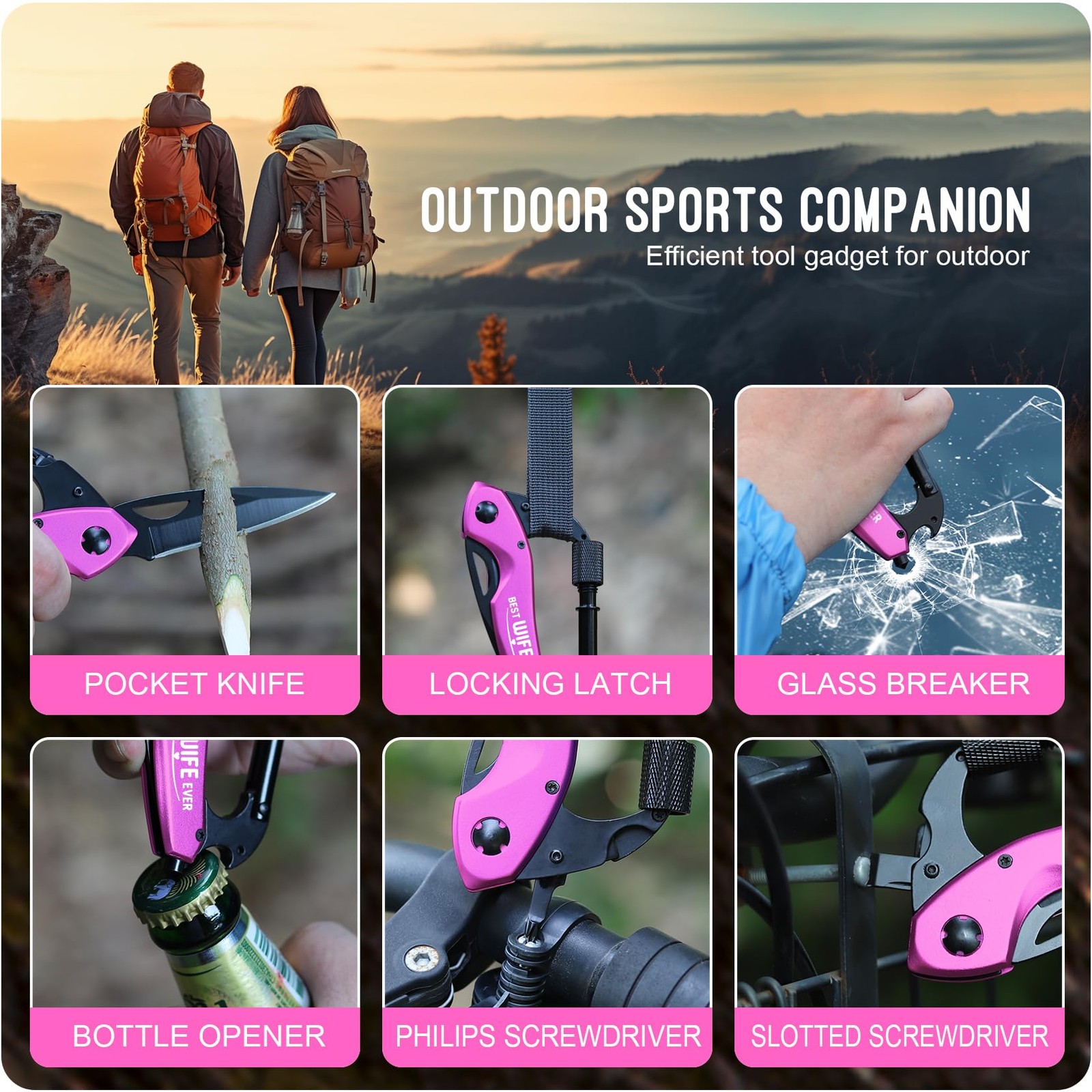 Gifts for Wife, Multitool BEST WIFE EVER, Valentines Day Anniversary Birthday…