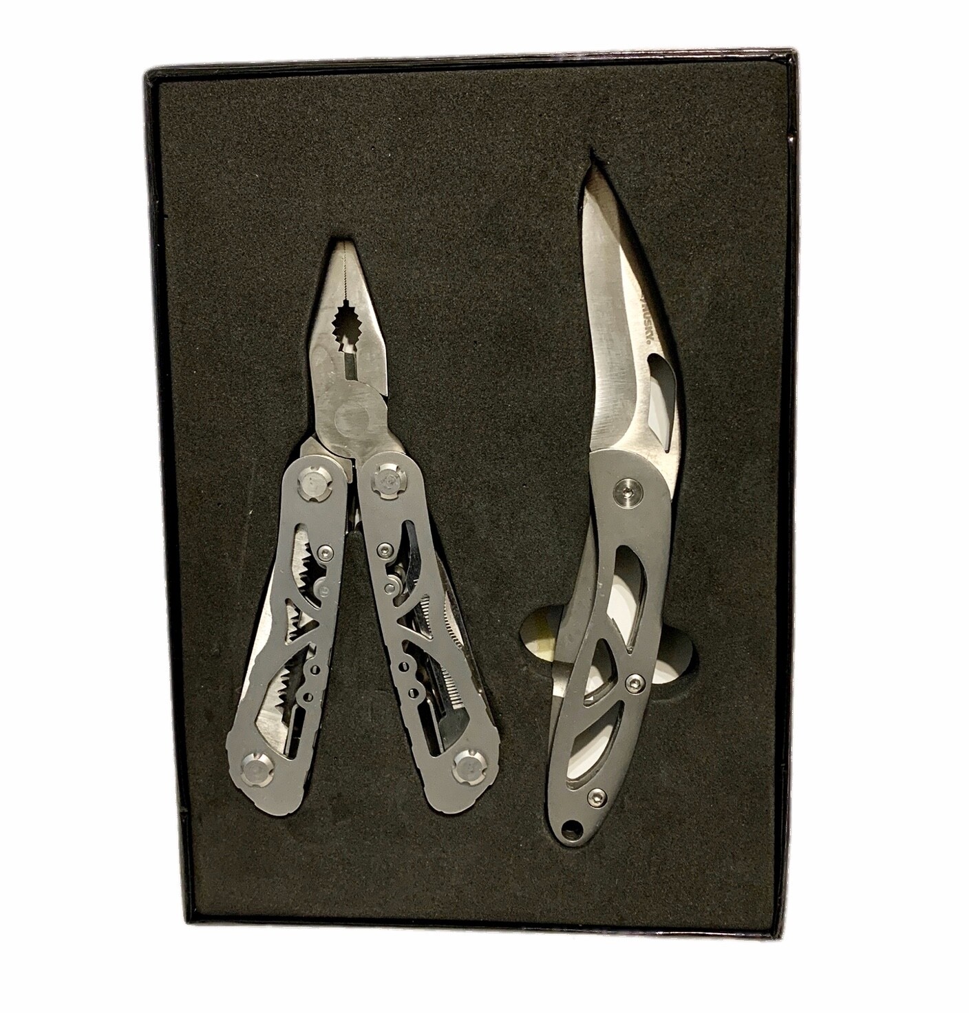 HUSKY 2-Pack Multi-Tool & Folding Knife Set Mint Condition