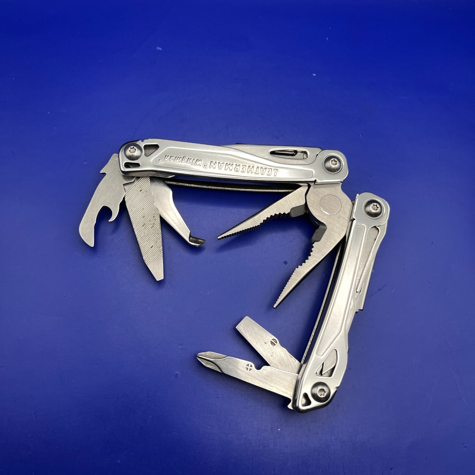 Leatherman Stainless Steel Wingman Multi Tool Scissors Knife Plier