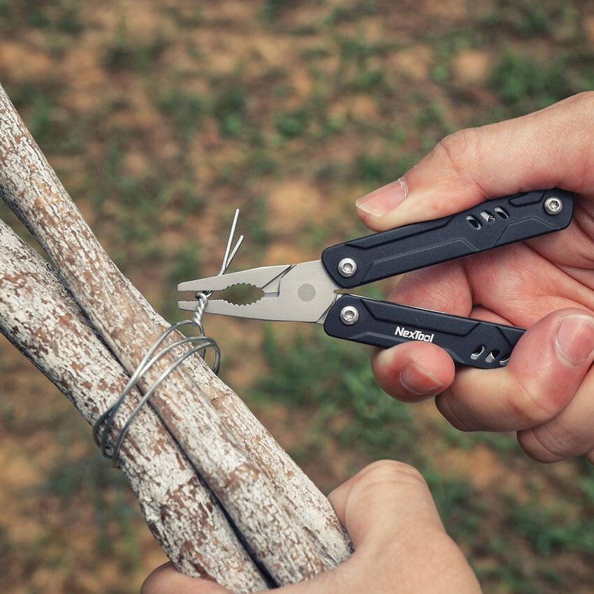 NexTool Mini Sailor Lite Multitool With Aluminum Handles 2.75″ Closed 8 Tools