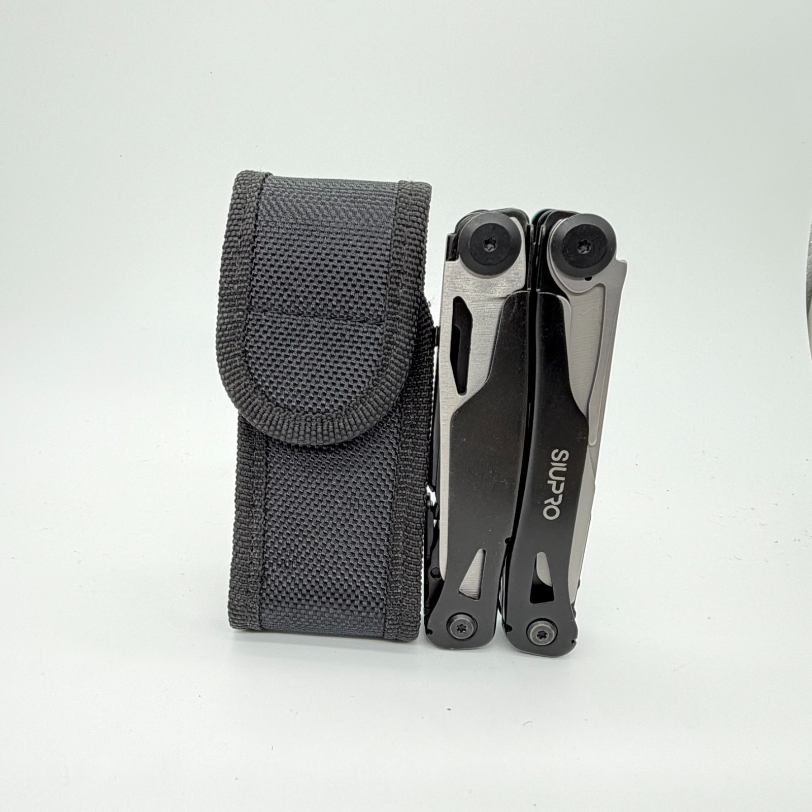 SIUPRO 18-in-1 Tactical Multi-Tool Black Stainless Steel Folding Pliers Sheath